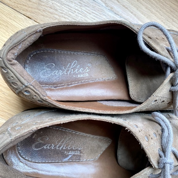 Earthies by Earth Santana Taupe Wingtip Oxfords 7.5 - Picture 4 of 5